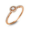 Material: rotgold – Ring 4er-Krappe 18 kt GG