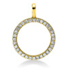 Material: gelbgold – Anhänger 18 kt GG Kreis, mit Öse