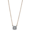 Material: rotgold-weissgold – Collier 18 kt GG+WG