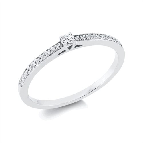 Ring 4er-Krappe 18 kt WG
