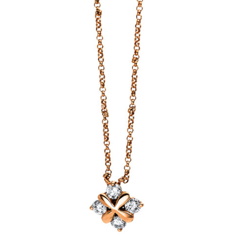 Collier 18 kt RG
