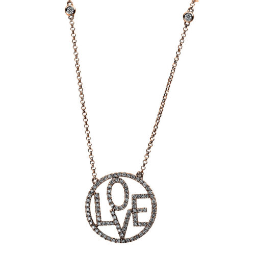 Collier 18 kt RG 