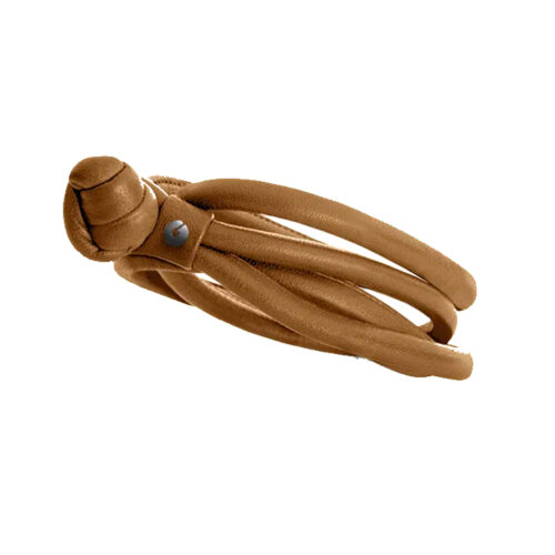 Camelfarbenes Lederarmband Sweet Drops