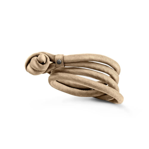 Champagnerfarbenes Seidenarmband Sweet Drops