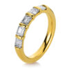 Material: gelbgold – Ring 18 kt WG, schwarz rhodiniert