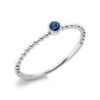Material: weissgold – Ring Farbstein Classic