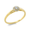 Material: gelbgold – Ring Solitaire mit Besatz