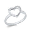 Material: weissgold – Ring Herz