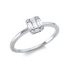 Material: weissgold – Ring Baguette Illusion