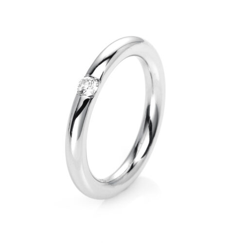 Ring 14 kt WG, poliert