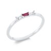 Material: weissgold – Ring Farbstein Classic