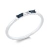 Material: weissgold – Ring Farbstein Classic