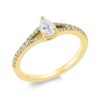 Material: gelbgold – Ring Solitaire mit Besatz