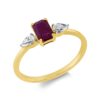 Material: gelbgold – Ring Farbstein Classic