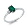 Material: weissgold – Ring Farbstein Classic