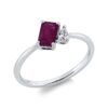 Material: weissgold – Ring Farbstein Classic