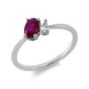 Material: weissgold – Ring Farbstein Classic