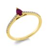 Material: gelbgold – Ring Farbstein Classic
