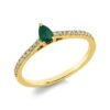 Material: gelbgold – Ring Farbstein Classic