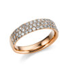 Material: rotgold – Ring 18 kt RG, Fassung schwarz rhodiniert