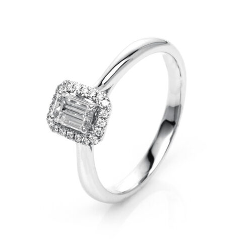 Ring 4er-Krappe 18 kt WG