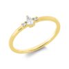 Material: gelbgold – Ring Solitaire mit Besatz