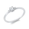 Material: weissgold – Ring Solitaire mit Besatz