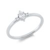 Material: weissgold – Ring Solitaire mit Besatz