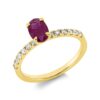Material: gelbgold – Ring Farbstein Classic