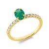 Material: gelbgold – Ring Farbstein Classic