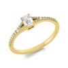 Material: gelbgold – Ring Solitaire mit Besatz