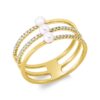 Material: gelbgold – Ring Perle
