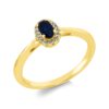 Material: gelbgold – Ring Farbstein Classic