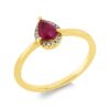Material: gelbgold – Ring Farbstein Classic