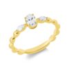 Material: gelbgold – Ring Solitaire mit Besatz