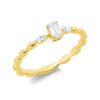 Material: gelbgold – Ring Solitaire mit Besatz