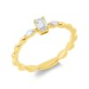 Material: gelbgold – Ring Solitaire mit Besatz