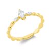 Material: gelbgold – Ring Solitaire mit Besatz