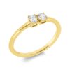 Material: gelbgold – Ring Solitaire mit Besatz