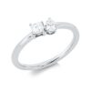 Material: weissgold – Ring Solitaire mit Besatz