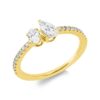 Material: gelbgold – Ring Solitaire mit Besatz
