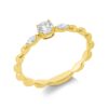 Material: gelbgold – Ring Solitaire mit Besatz