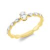 Material: gelbgold – Ring Solitaire mit Besatz