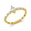 Material: gelbgold – Ring Solitaire mit Besatz