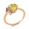 Material: rotgold – Ring Farbstein Classic