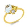 Material: gelbgold – Ring Farbstein Fashion