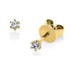 Material: gelbgold – Ohrstecker Solitaire