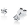 Material: weissgold – Ohrstecker Solitaire
