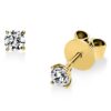 Material: gelbgold – Ohrstecker Solitaire