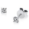 Material: weissgold – Ohrstecker Solitaire